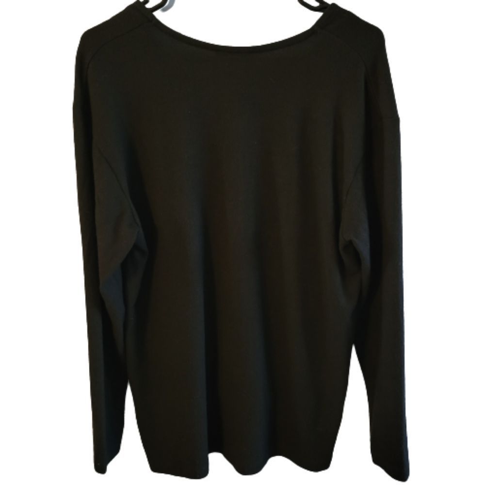 Zara black knit sparkly blouse - Picture 2 of 6